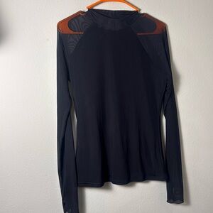 Black mocktail with sheer sleeves size medium